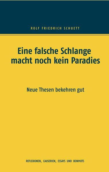 Produktbild: Eine falsche Schlange macht noch kein Paradies