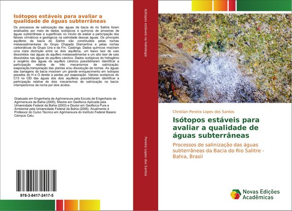 Produktbild: Is&oacute;topos est&aacute;veis para avaliar a qualidade de &aacute;guas subterr&acirc;neas