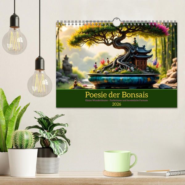 Produktbild: Poesie der Bonsais (Wandkalender 2026 DIN A4 quer), CALVENDO Monatskalender