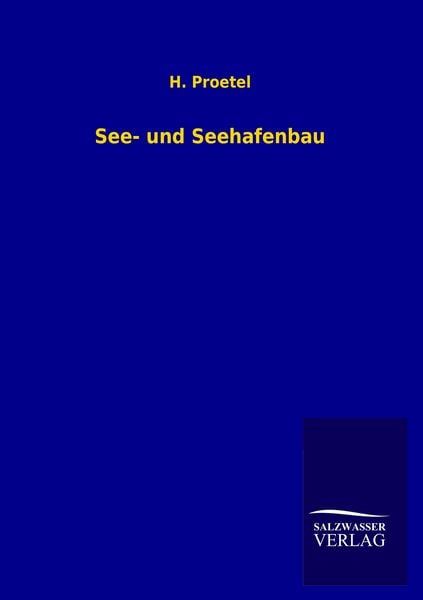 Produktbild: See- und Seehafenbau