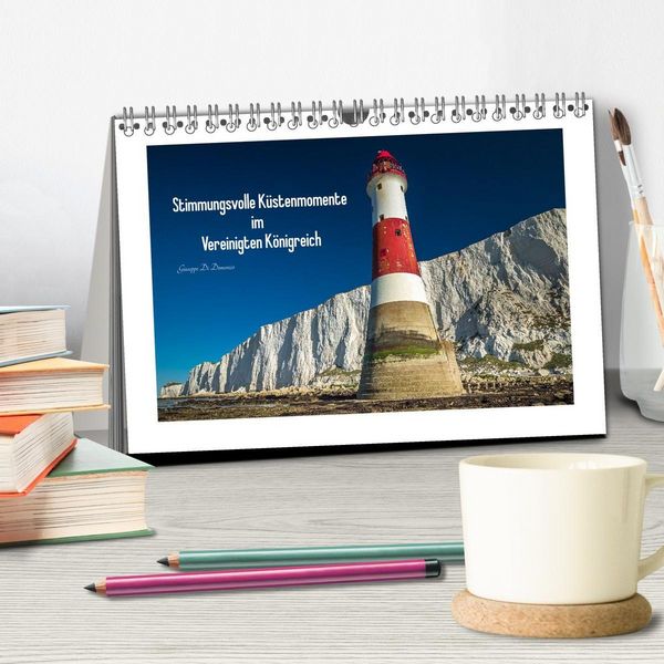 Produktbild: Stimmungsvolle K&uuml;stenmomente im Vereinigten K&ouml;nigreich (Tischkalender 2026 DIN A5 quer), CALVENDO Monatskalender