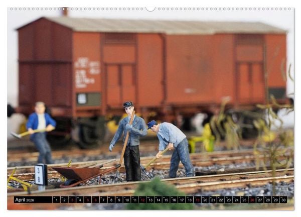 Produktbild: Kleine Bahnwelt in Spur 1 (hochwertiger Premium Wandkalender 2026 DIN A2 quer), Kunstdruck in Hochglanz