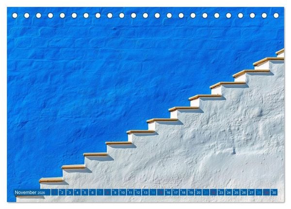 Produktbild: Die Welt in Blau (Tischkalender 2026 DIN A5 quer), CALVENDO Monatskalender