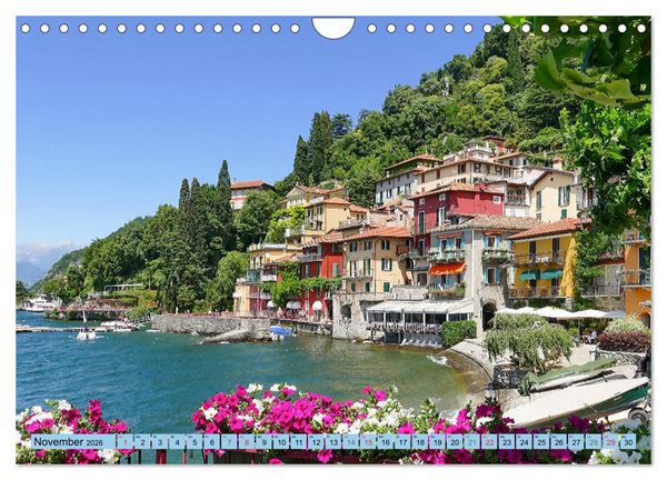 Produktbild: Italiens romantische Seen (Wandkalender 2026 DIN A4 quer), CALVENDO Monatskalender
