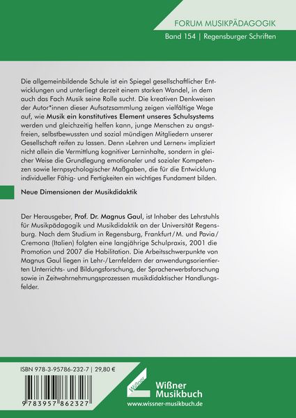 Produktbild: Musikalischer Bildung Raum schenken