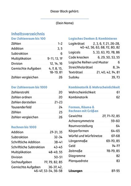 Produktbild: Mein R&auml;tselblock Mathe 3. Klasse