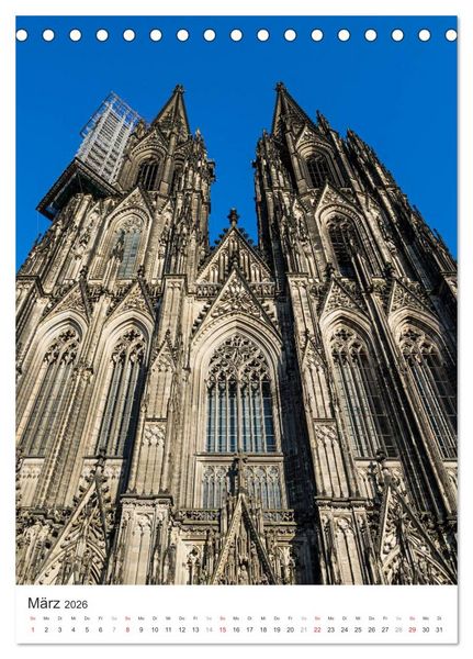 Produktbild: K&ouml;lner Dom - Blickwinkel auf ein Wahrzeichen (Tischkalender 2026 DIN A5 hoch), CALVENDO Monatskalender