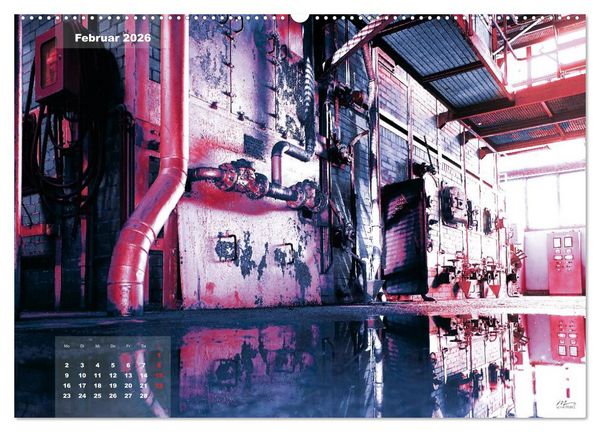 Produktbild: AUSSER BETRIEB - Industriekultur mit PopArt-Einfl&uuml;ssen (Wandkalender 2026 DIN A2 quer), CALVENDO Monatskalender