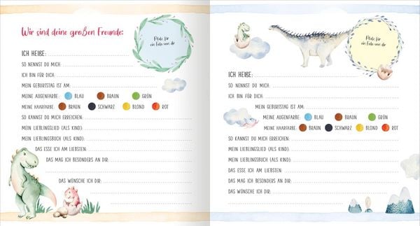 Produktbild: Meine ersten Freunde &ndash; Dinos (Aquarell-Optik)
