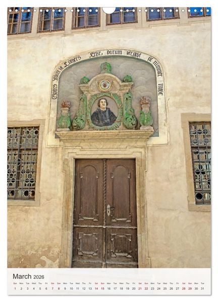 Produktbild: Martin Luther. Town of Lutherstadt Eisleben - hometown of the great Reformer (Wall Calendar 2026 DIN A3 portrait), CALVENDO 12 Month Wall Calendar