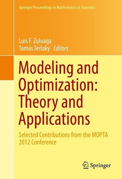 Produktbild: Modeling and Optimization: Theory and Applications