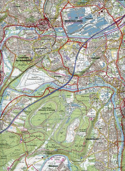 Produktbild: Montb&eacute;liard - Vall&eacute;e du Doubs 1:25 000