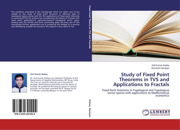 Produktbild: Study of Fixed Point Theorems in TVS and Applications to Fractals