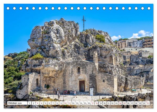 Produktbild: Matera - Die Stadt der Sassi (Tischkalender 2026 DIN A5 quer), CALVENDO Monatskalender