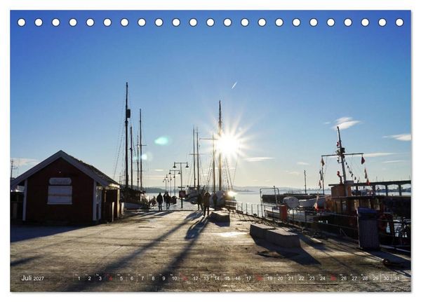 Produktbild: Oslo - Norwegen (Tischkalender 2027 DIN A5 quer), CALVENDO Monatskalender