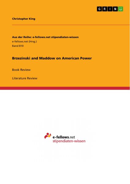 Produktbild: Brzezinski and Maddow on American Power