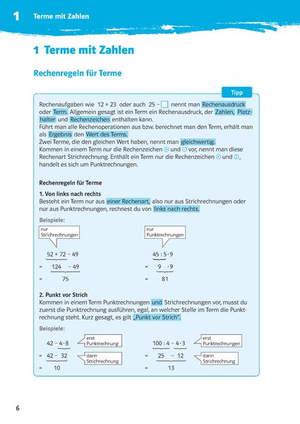 10-Minuten-Training Mathematik Rechnen mit Termen 7./8. Klasse. Kleine Lernportionen für jeden Tag