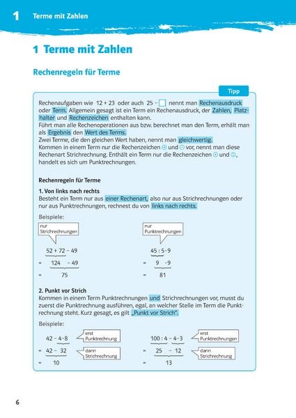 Produktbild: 10-Minuten-Training Mathematik Rechnen mit Termen 7./8. Klasse. Kleine Lernportionen f&uuml;r jeden Tag