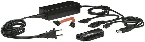 Manhattan Festplatten Adapter [1x USB 2.0 Stecker A - 1x SATA-Buchse 7pol., IDE-Buchse 40pol.] 0.76 m