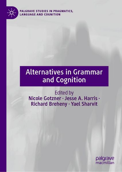 Produktbild: Alternatives in Grammar and Cognition