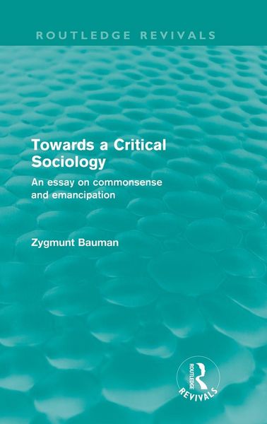 Produktbild: Towards a Critical Sociology (Routledge Revivals)