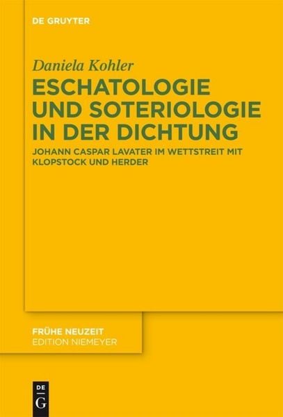 Produktbild: Eschatologie und Soteriologie in der Dichtung