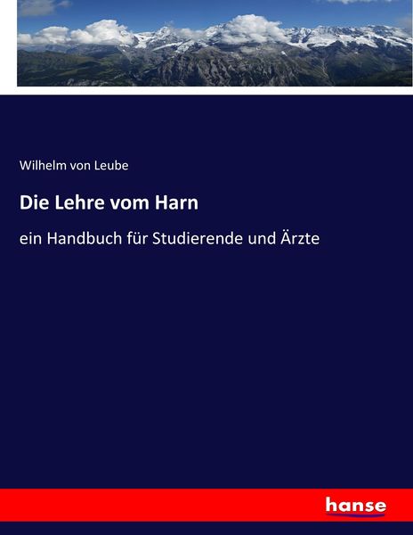Produktbild: Die Lehre vom Harn