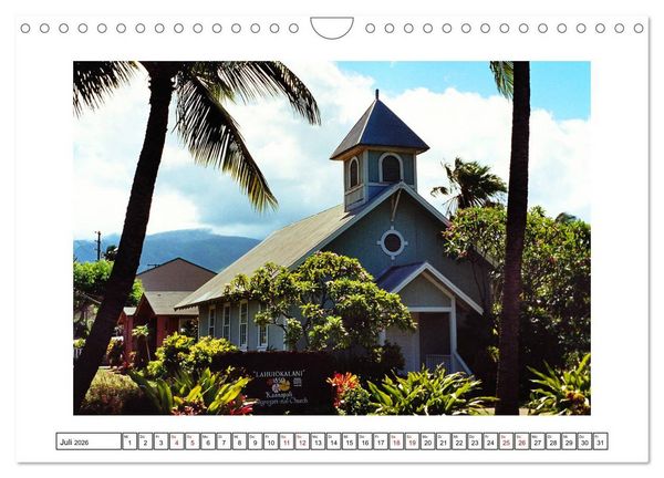 Produktbild: Hawaii - Sehnsuchtsinseln Oahu und Maui (Wandkalender 2026 DIN A4 quer), CALVENDO Monatskalender