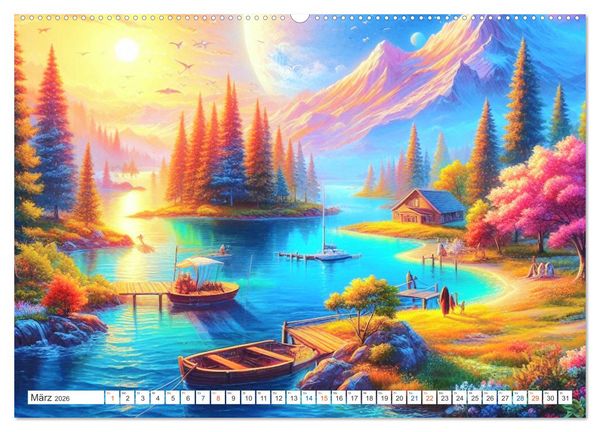 Produktbild: Futurplaneten (Wandkalender 2026 DIN A2 quer), CALVENDO Monatskalender