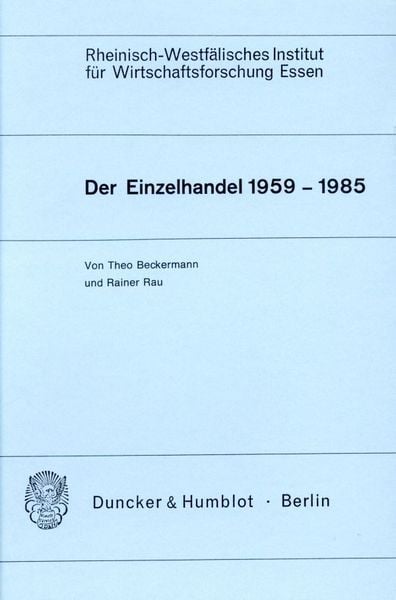 Produktbild: Der Einzelhandel 1959 - 1985.