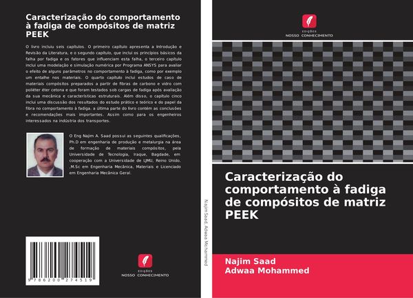 Produktbild: Caracteriza&ccedil;&atilde;o do comportamento &agrave; fadiga de comp&oacute;sitos de matriz PEEK