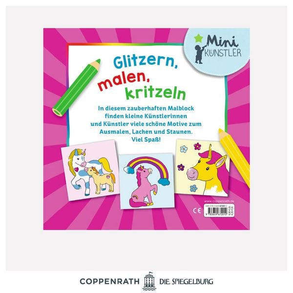Produktbild: Mein erster Glitzer-Malspa&szlig; - Einh&ouml;rner