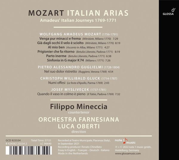 Produktbild: Mozart Italian Arias