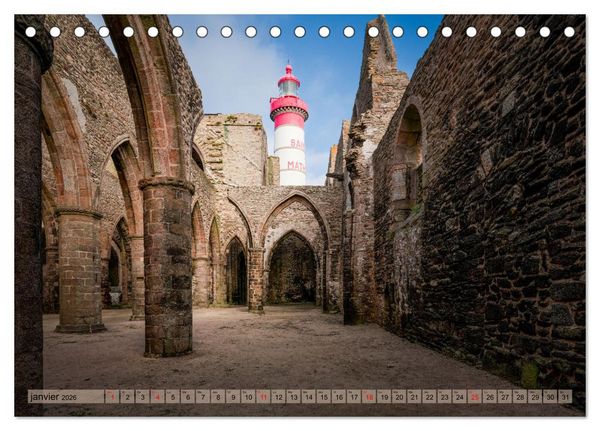 Produktbild: Une Bretagne unique (Calendrier de bureau 2026 DIN A5 vertical), CALVENDO calendrier mensuel
