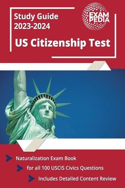 Produktbild: US Citizenship Test Study Guide 2023 and 2024