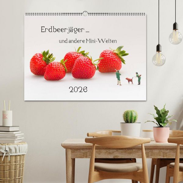 Produktbild: Erdbeerj&auml;ger ... und andere Mini-Welten (Wandkalender 2026 DIN A2 quer), CALVENDO Monatskalender