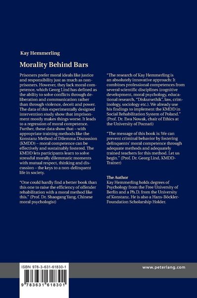 Produktbild: Morality Behind Bars