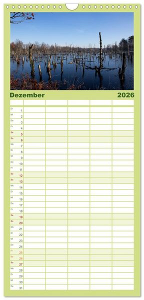 Produktbild: Familienplaner 2026 - Hohes Moor Oldendorf mit 5 Spalten (Wandkalender, 21 x 45 cm) CALVENDO