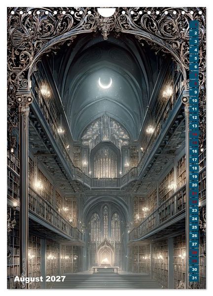 Produktbild: Umbrae Libri (Wandkalender 2027 DIN A4 hoch), CALVENDO Monatskalender