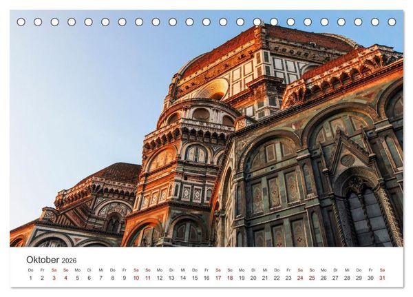 Produktbild: Florenz - Die Hauptstadt der Toskana. (Tischkalender 2026 DIN A5 quer), CALVENDO Monatskalender