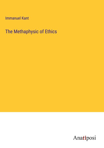 Produktbild: The Methaphysic of Ethics