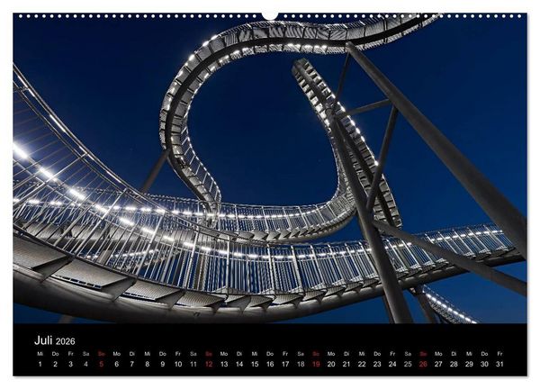 Produktbild: Duisburgs N&auml;chte (Wandkalender 2026 DIN A2 quer), CALVENDO Monatskalender