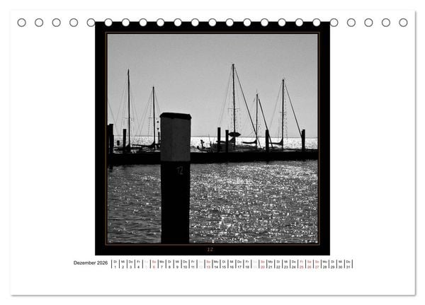 Produktbild: Wangerooge in Fine Art (Tischkalender 2026 DIN A5 quer), CALVENDO Monatskalender