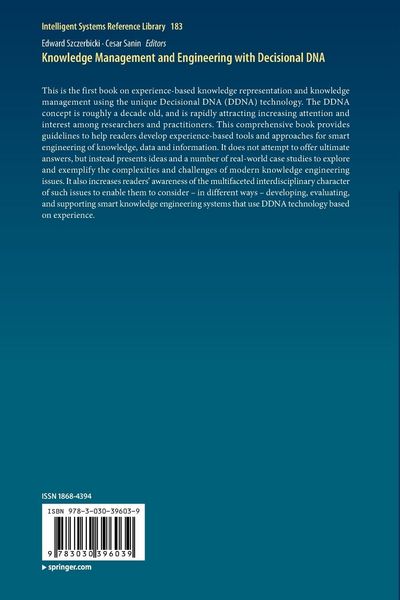Produktbild: Knowledge Management and Engineering with Decisional DNA