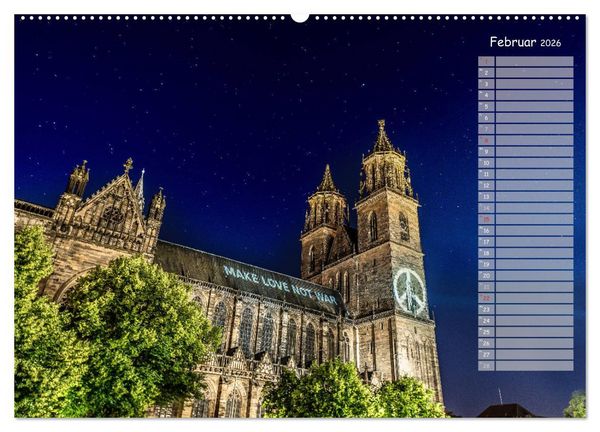 Produktbild: Der Magdeburger Dom 2026 (hochwertiger Premium Wandkalender 2026 DIN A2 quer), Kunstdruck in Hochglanz