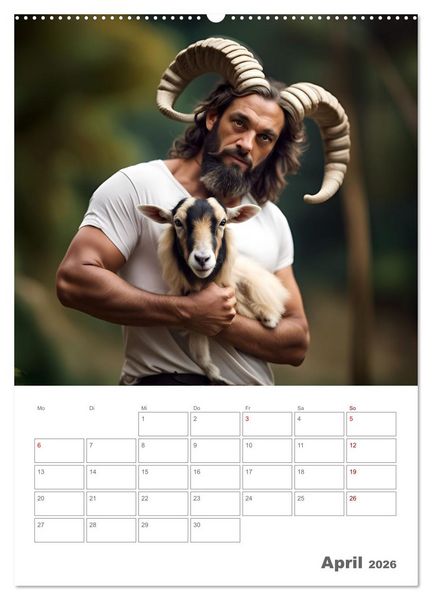 Produktbild: Gesch&ouml;pfe der griechischen Mythologie - Eine KI-Welt der griechischen G&ouml;tter, Kreaturen und Abenteurer (Wandkalender 2026 DIN A2 hoch), CALVENDO Monatskalender
