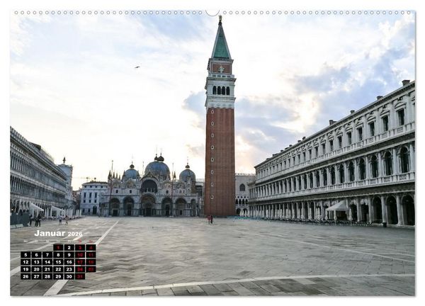 Produktbild: Venedig - Perle in der Lagune (hochwertiger Premium Wandkalender 2026 DIN A2 quer), Kunstdruck in Hochglanz