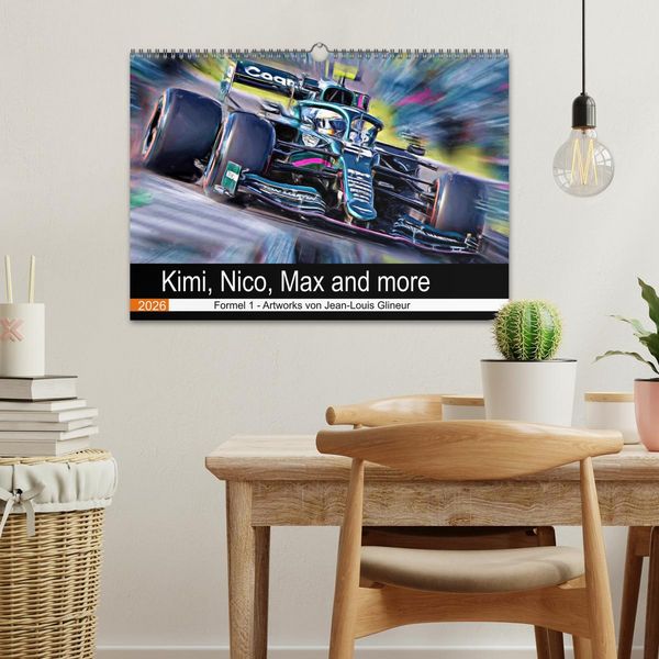Produktbild: Kimi, Nico, Max and more (Wandkalender 2026 DIN A3 quer), CALVENDO Monatskalender