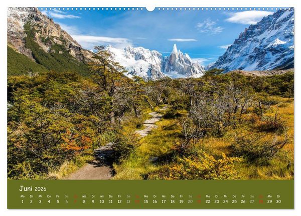 Produktbild: Patagonien 2026 - Traumziel in den Anden (Wandkalender 2026 DIN A2 quer), CALVENDO Monatskalender