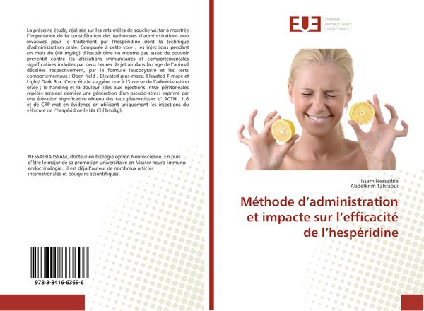 Produktbild: M&eacute;thode d'administration et impacte sur l'efficacit&eacute; de l'hesp&eacute;ridine